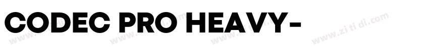 CODEC PRO HEAVY字体转换 CODEC PRO HEAVY字体转换